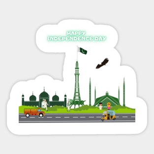 Happy Independence Day Pakistan Sticker